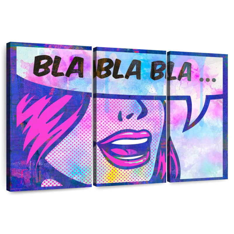 Tergel Bla Bla Bla, 48" H x 74" W