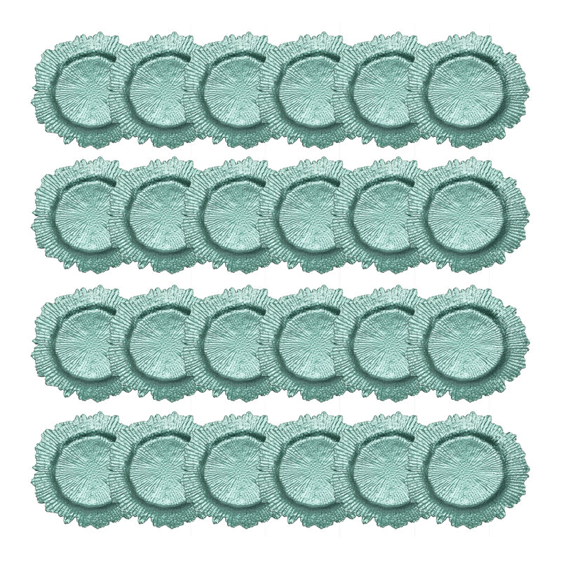 Assiette de récif en plastique 12,6 po, Vert