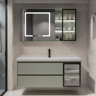 Gentle style bathroom cabinet.