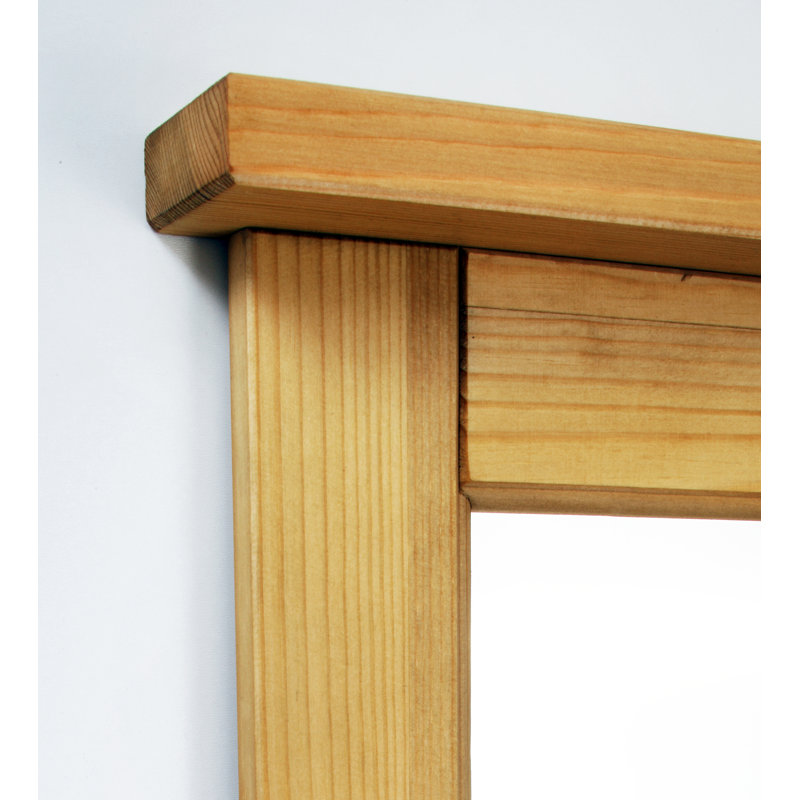 Fischer Wood Flat Wall Mirror, Oiled 