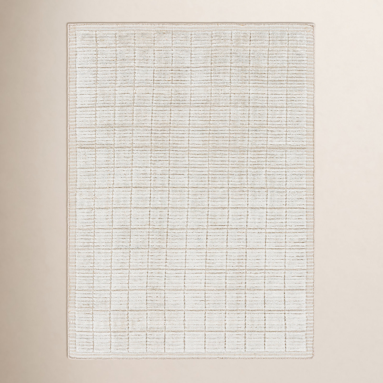 Jacey Hand-Woven Checkered Rug, Rectangle 6' x 9'