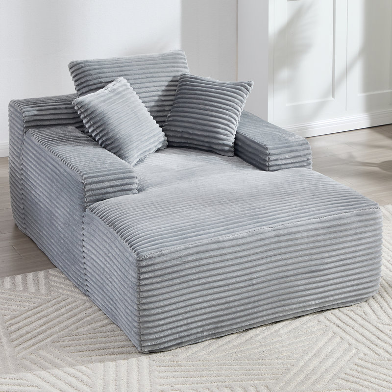 Méridienne surdimensionnée surdimensionnée Cozy Cloud Couch, Gris