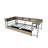 Full Size Corner Daybed with Bookcase, Storage Drawers, LED Light, and Reversible Charging Desk for Modern Spaces.-349376057