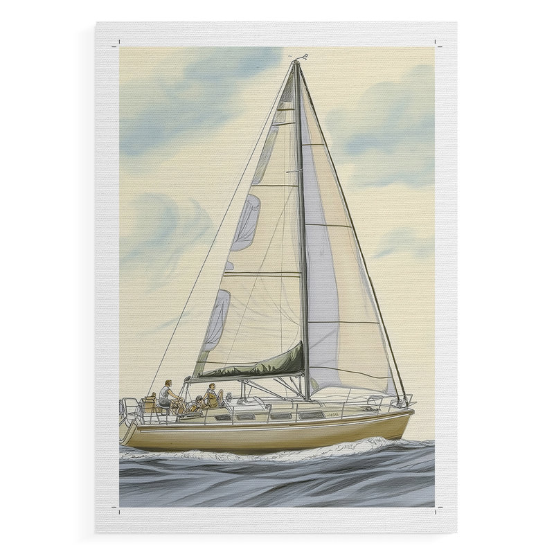 NAUTICAL Series Cxx - Impression sur toile seulement - non encadrée, H 18 po x l 12 po