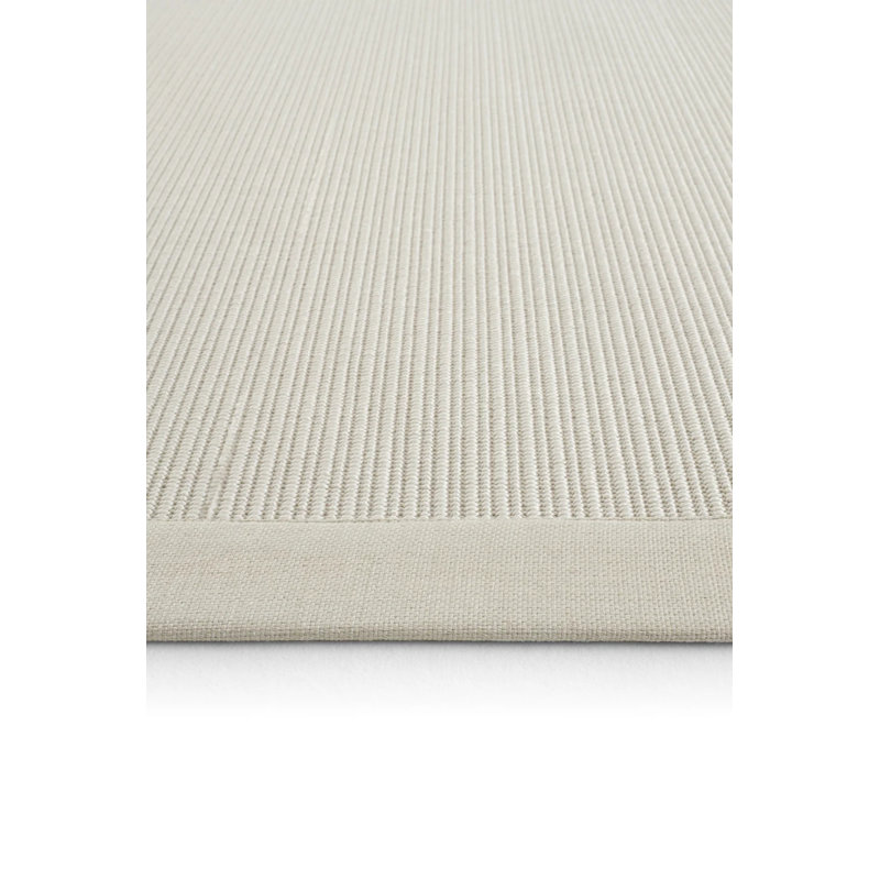 Tapis en sisal à bordure Kent en lin Monterey, Rectangle 3 pi 4 po x 5 pi