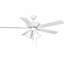 Ventilateur de plafond standard à 5 pales de 52 po avec chaîne de traction et ensemble d'éclairage inclus-184462203