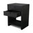 Vivara 2 Drawer Nightstand, Modern Wood Bedside Table in Black-1483228268