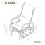 Fauteuil coulissant en aluminium Sojag Bahia-123012678