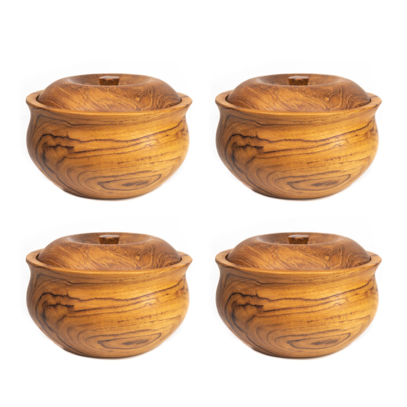 Rainforest Bowls Teak Serving Bowl