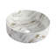 Lavabo de salle de bain rond rond en céramique pour salle de bain, glacier de haute qualité, bien conçu, comptoir de salle de bain de 15,9 pouces de largeur, 18,9 lb, avec design blanc et or, trois couches faciles à entretenir,-881275526