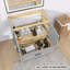 Base de meuble-lavabo simple en bois massif de 36 po seulement-95973532