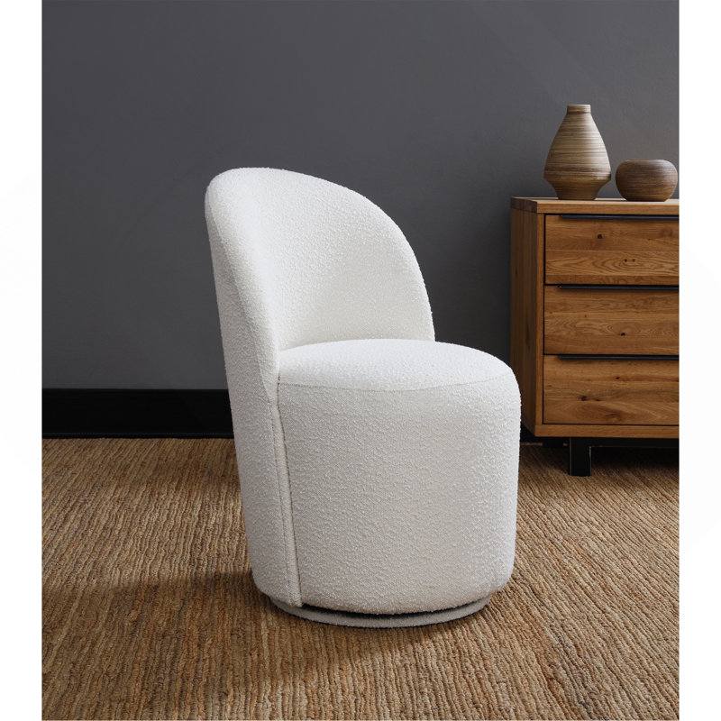 Ensemble de 2 chaises d'appoint Hollis Beige Boucle