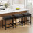Modern Upholstered Counter Stools with Thick Wide Cushion-399016768-401906008