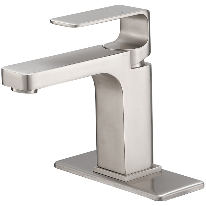 Single-Hole Single-handle Bathroom Faucet, Brushed Nickel