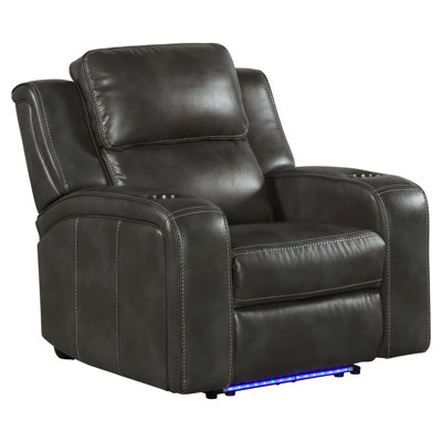 Silhouette Dual-Power Recliner with Dual-Power Recline & Headrest by Ebern Designs