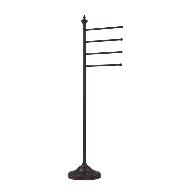 Porte-serviettes sur pied Gober, Bronze antique