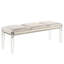Banc en bois de perle avec pieds en acrylique et détails en cristal-1419209606