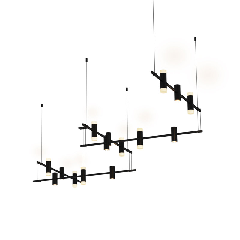 Lustre linéaire à 15 lumières DEL Suspender®
