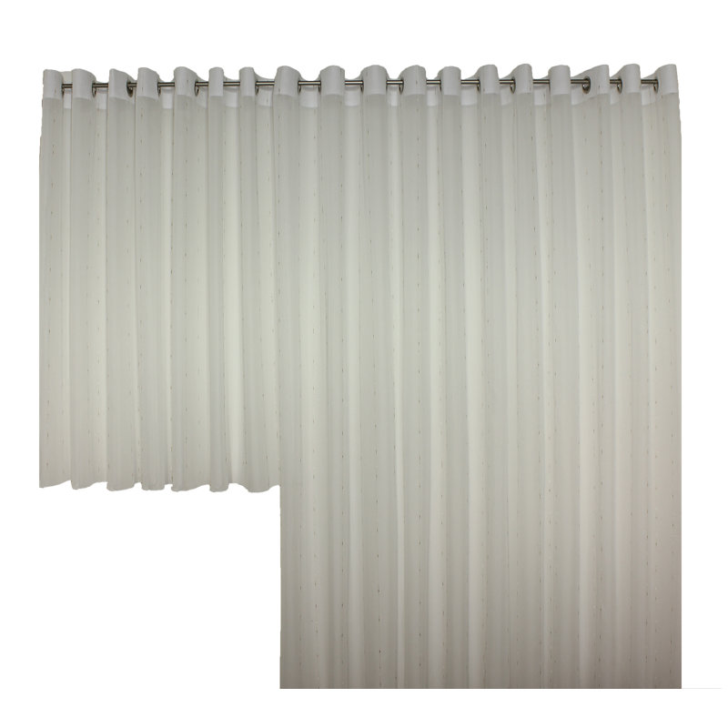 Eseli Semi Sheer Curtain Single Panel, 600cm Width x 120cm Drop