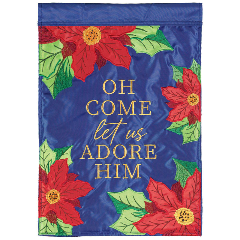 Drapeau de jardin en polyester 18 x 13 po Daniello