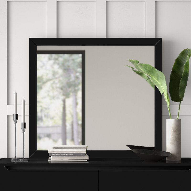 Commode moderne et contemporaine miroir Eisen, Noir