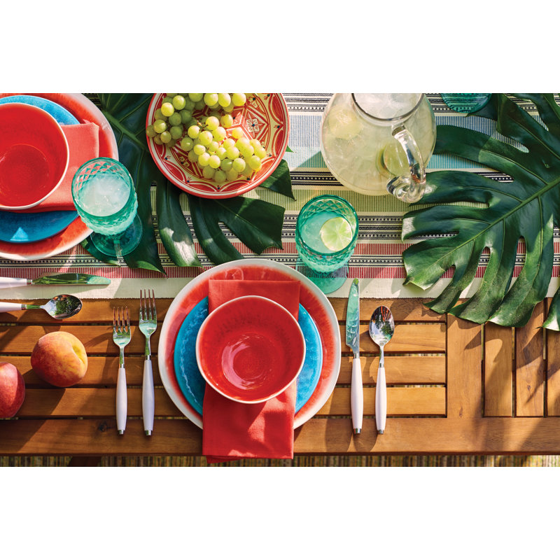 Serviette de table en coton 19 po Germantown, Corail