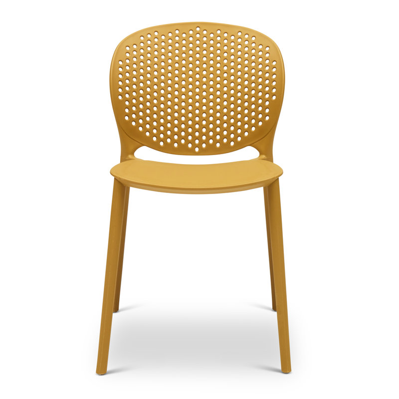 Bailey Stacking Patio Dining Chair, Ginger