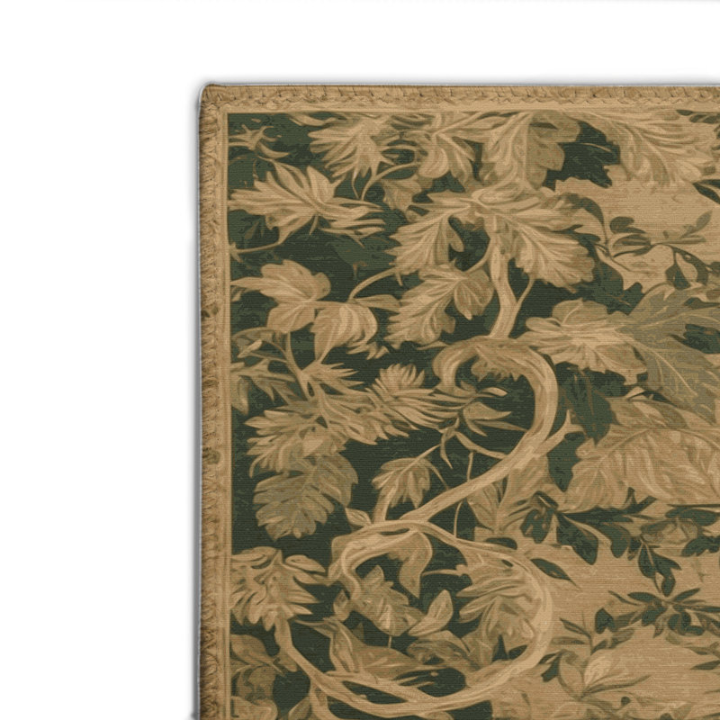 Nature Brown Indoor and Outdoor Area Rug, Rectangle 2' x 3'
