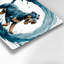 «Dogs Kerry Blue Terrier», art mural en métal vert-564115065