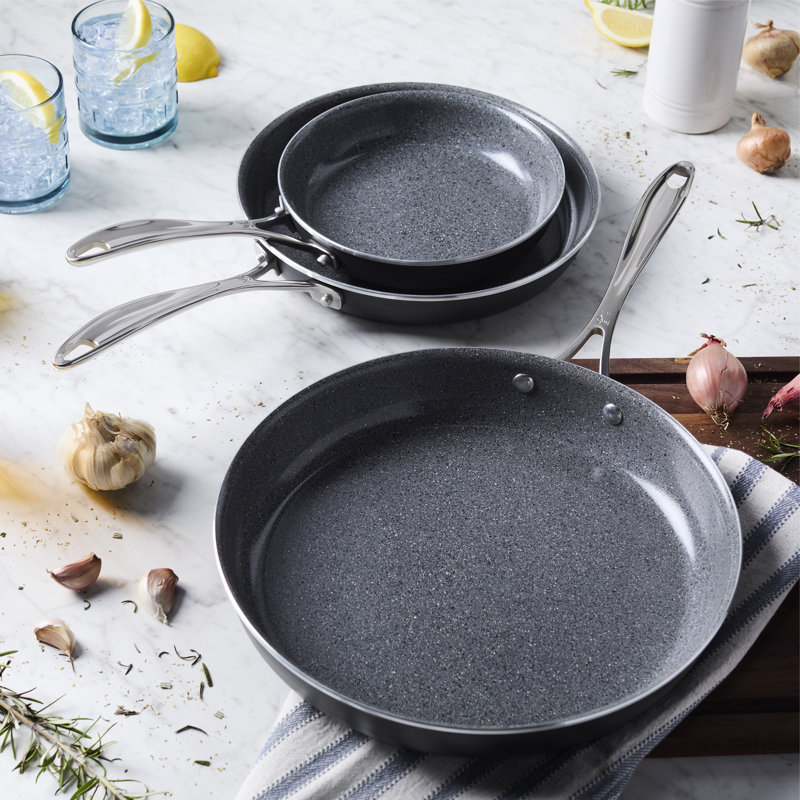 Henckels Capri Ceramic 3-Pc Aluminum Ceramic Nonstick Fry Pan Set