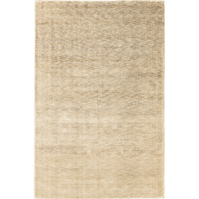 Silk Area Rug in Gold