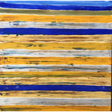 Yellow And Orange Stripes Painting by Joyce Creiger