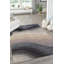 Tapis bleu abstrait en laine touffeté à la main Sinderen-24178497