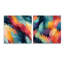 Cossie - Ensemble de 2 peintures murales abstraites en acrylique-103924121