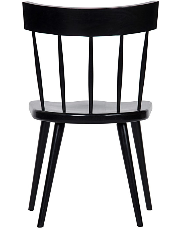 Esme Classic Windsor Back Side Chair in Hand-Rubbed Black