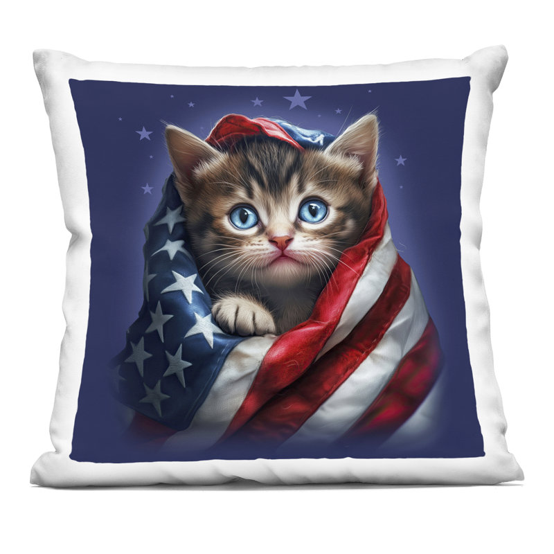 Coussin Patriotic Kitten