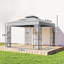 Outsunny 3 x 3(m) Patio Gazebo w/ 2 Tier Roof Mosquito Netting Light Grey