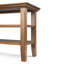 Table de bout transitionnelle en bois massif avec 2 tablettes ouvertes Acadian-1063236911-944659078