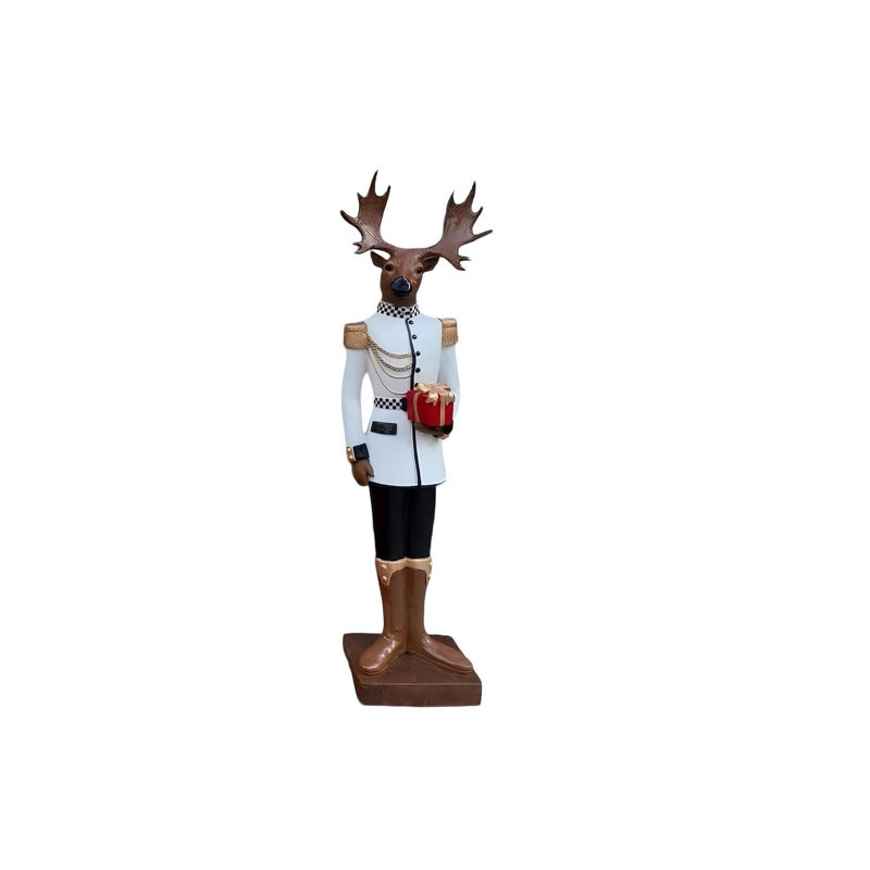 Objet décoratif, Blanc/Noir, H 12,58 po x l 12,58 po x P 53,06 po