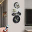 Art mural avec horloge murale