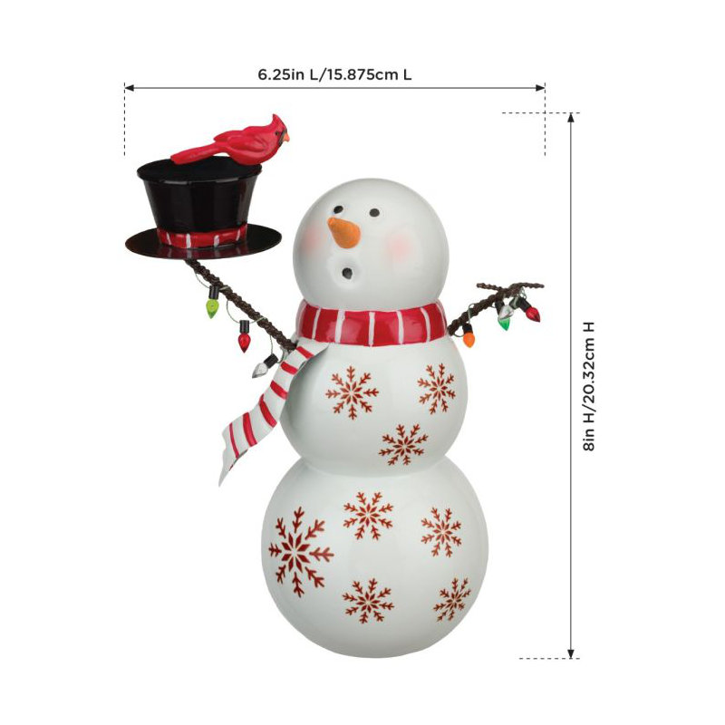 Motif des neiges - chapeau haut de forme