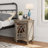 Retro Wooden Nightstand 1 Door
