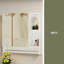 Armoire de salle de bain murale à miroir, armoire à pharmacie, armoire de rangement au-dessus de la toilette avec tablettes et porte-serviettes-1140987003