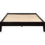 Lit plateforme Cappuccino pour configuration très grand, style transitionnel, bois et lattes