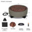 Idledale 40" Round Concrete Propane Outdoor Fire Pit by Real Flame