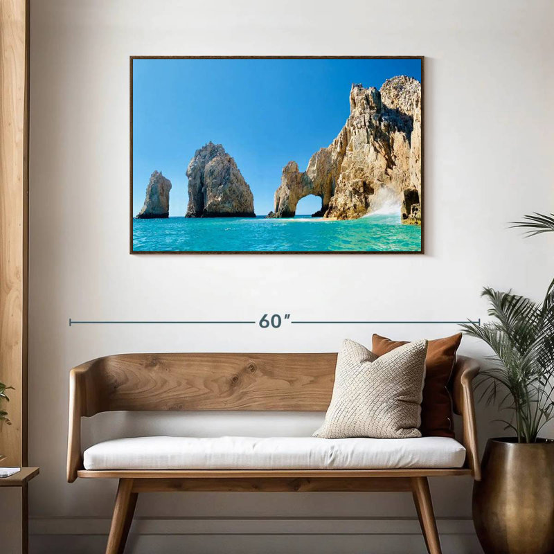 Arche de Cabo San Lucas, Cadre flottant noyer, 43 po x 29 po