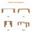Table de salle à manger extensible pour 4 à 10 personnes, style ferme moderne

Table de salle à manger rectangulaire extensible de 140 à 220 cm avec 2 rallonges, table transformable pour salon, chêne naturel brun