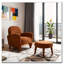 Chaise de loisir rembourrée avec repose-pieds-1838683257