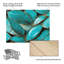 Feuilles turquoise sur bois-1388994199