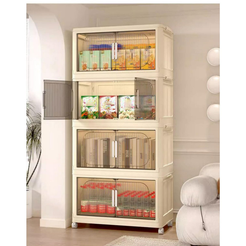 Plastic Storage Cabinet with Wheels